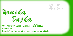 monika dajka business card